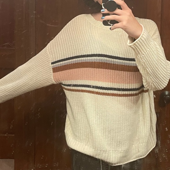 AE Color Block Striped Sweater - Picture 3 of 4